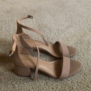 Merona nude block heels